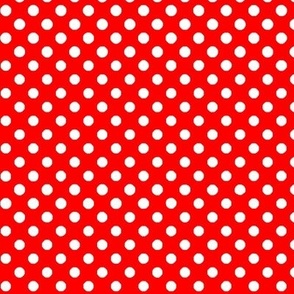 red and white polkadots