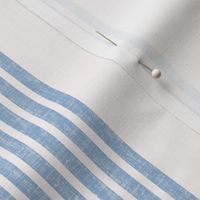 6 stripes in linen BLUE-Large
