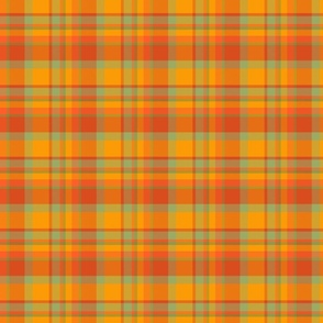  Pumpkin Plaid Fall Basic 50% Scale