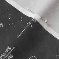 Space Exploration: Chalkboard Formulas for Space Travel, Large by Brittanylane