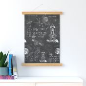 Space Exploration: Chalkboard Formulas for Space Travel, Large by Brittanylane