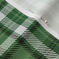 Forest Greens White Boxes Plaid
