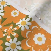 BlueJoy-Studios 70s Floral Orange/Avocado