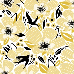 FLORAL GARDEN // LARGE // YELLOW