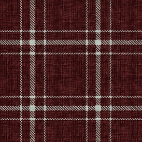 XL Basic Plaid - Maroon/Grey