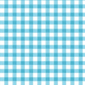 Buffalo Check  Gingham - in Aqua Blue