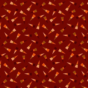 Brown, orange and beige random triangles - Medium scale