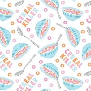 Cereal Killer - cereal bowls - blue/pink/orange - LAD22