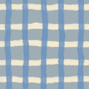 Checks LARGE 12x12 - Blue