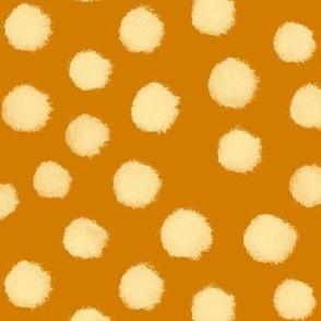 Polka dot LARGE 12x12 - Orange