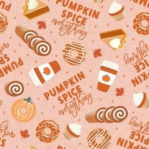 Pumpkin Spice Everything! - all things pumpkin spice - pumpkin fall thanksgiving - pink - LAD22