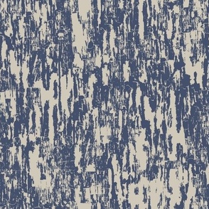 Textured Tree Bark - Navy Blue