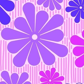 Retro Flower - purple