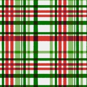 christmas plaid - lightened