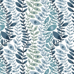 Leafy Vines_Soft Blues