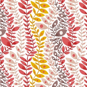 Leafy Vines_Spiced Coral