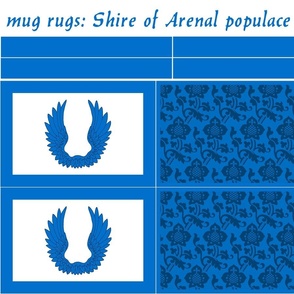 mug rugs: Shire of Arenal (SCA)