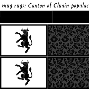 mug rugs: Canton of Cluain (SCA)