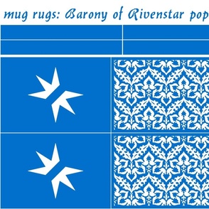 mug rugs: Barony of Rivenstar (SCA)