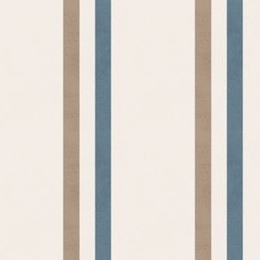 Beige and Blue Stripes