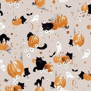 spooky halloween-gray 