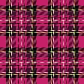 ★ HOT PINK TARTAN L ★ Royal Stewart inspired / Large Scale (4" on fabric, 6" on wallpaper) / Collection : Plaid ’s not dead – Classic Punk Prints