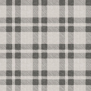 Double Bold Tartan - grey/ecru