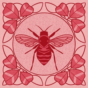 Bee_Clover_Nouveau_-_Rose