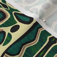 Picasso Bug Stripe in Green and Beige