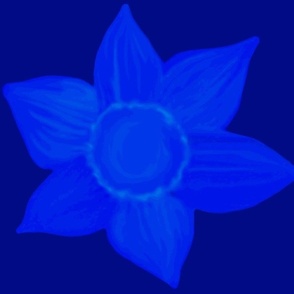 Blue Daffodil Large Scale