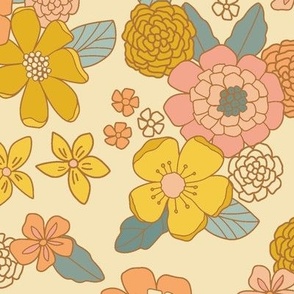 retro floral-70's style 