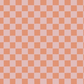 Halloween Chessboard Check - Pumpkin Lilac