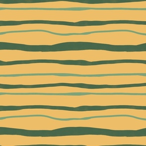 Joyful stripes - green, yellow, small