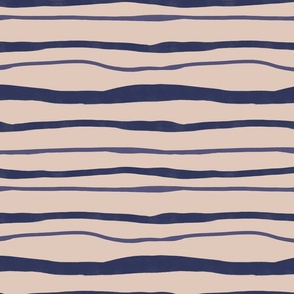 Joyful stripes -blue, purple,beige, small