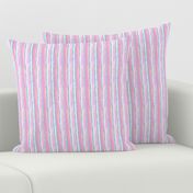 Watercolor Candy Stripes- Pink