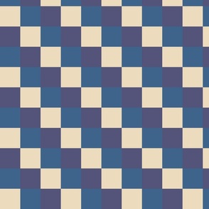 Checkered- purple, blue