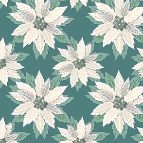 White Poinsettia 10x10