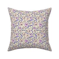Floral Breeze - Ivory Modern Pastel Small Scale