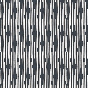 Vertical Stripe Graphite small repeat