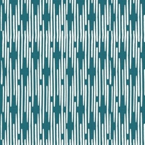 Vertical Stripe in Teal small repeat