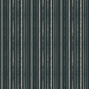 Small Scale Rustic Stripes Tan and Dark Green Blue
