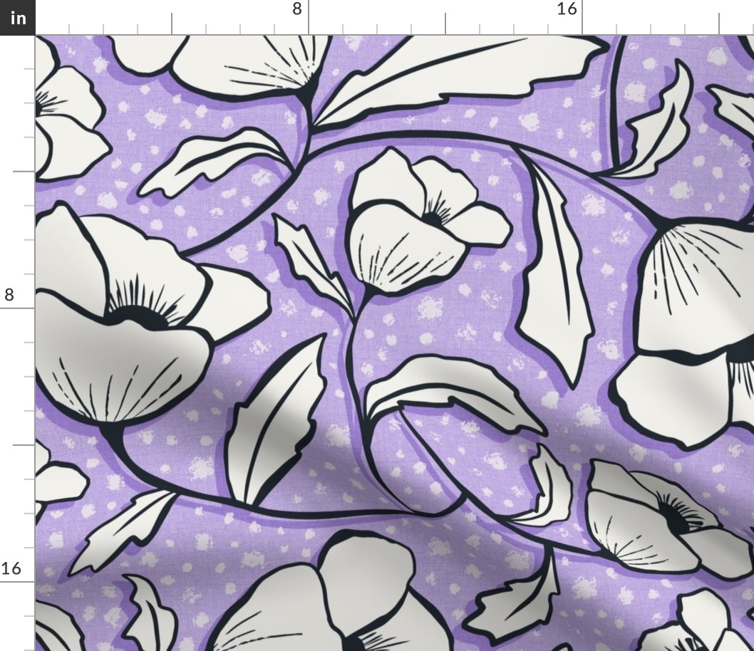 Floral Breeze - Purple Ivory Jumbo Scale