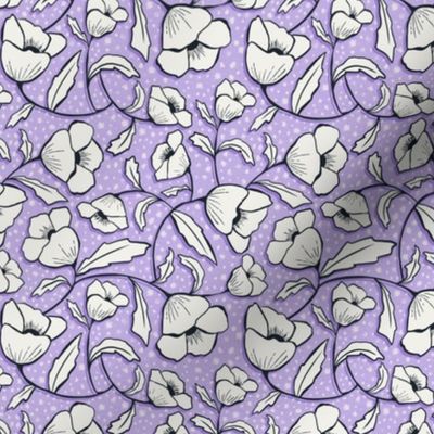 Floral Breeze - Purple Ivory Small Scale