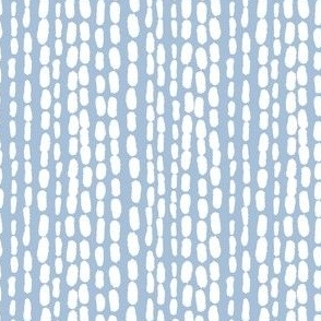 Vertical Stripes made with Dashes -White and Light BLue small scale