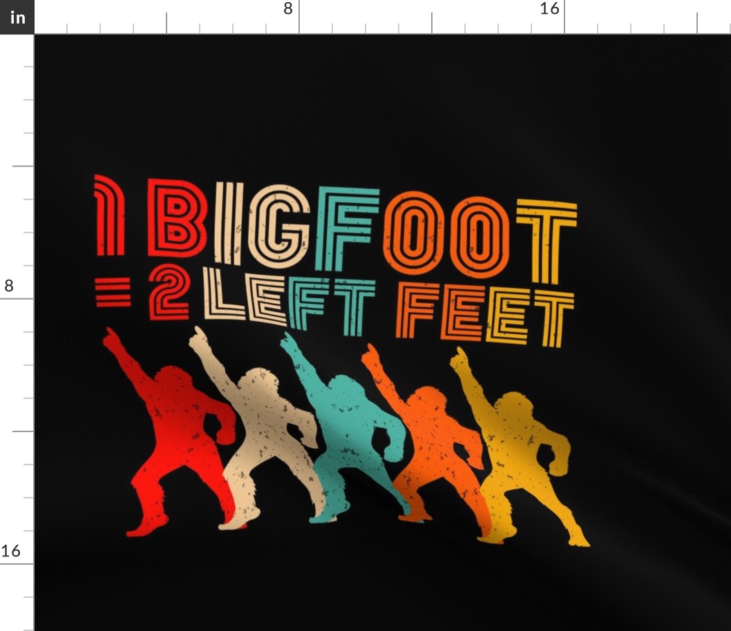 1 Big Foot = 2 Left Feet (18 in Pillow Panel)