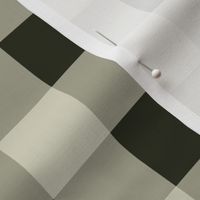 Wobbly Checks - Large - Dark Green - (Blackberries, Green)