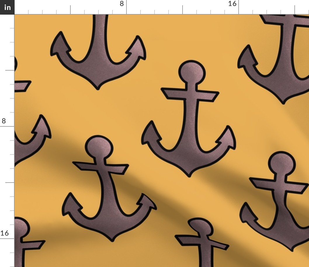 American Traditional Tattoo Anchor