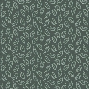 Fall Leaf_Mini-Cilantro green and frosty Green_Hufton-Studio