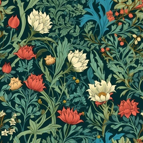 Arts & crafts, William morris and co,French chic,country rustic,floral pattern,roses,retro,antique,shabby chic,classy, elegant,,modern,timeless style,victorian,Victorian roses,Belle Époque,art nouveau era,the gilded age,Spring floral pattern, summer flora