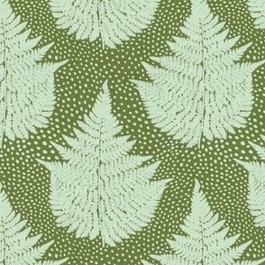 Small - Woodland fern - original mint green